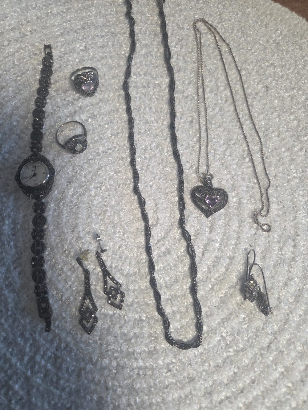 Lot Of Marcasite Jewelry